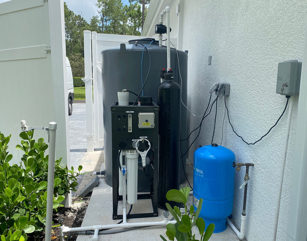 Whole home reverse osmosis systems